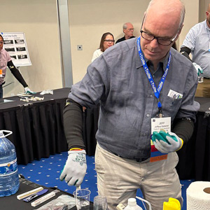 Jeff Haberer demonstrating at an IG workshop during a summer conference.