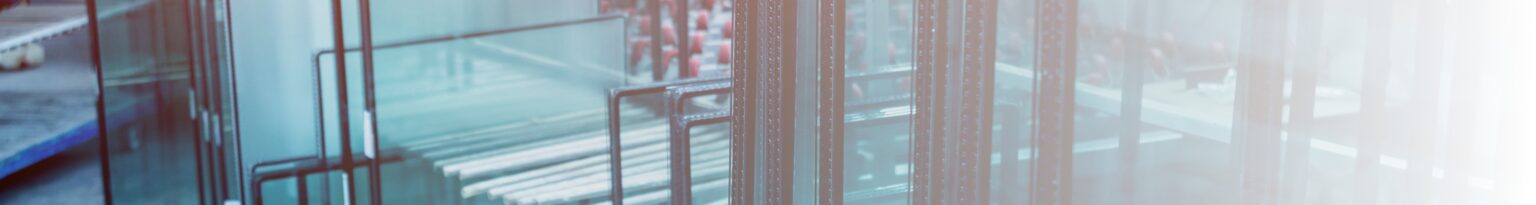 Blurred glass panels