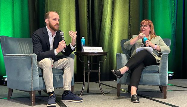 Louis Philippe Champagne and Amy Roberts at Fall Conference 2026